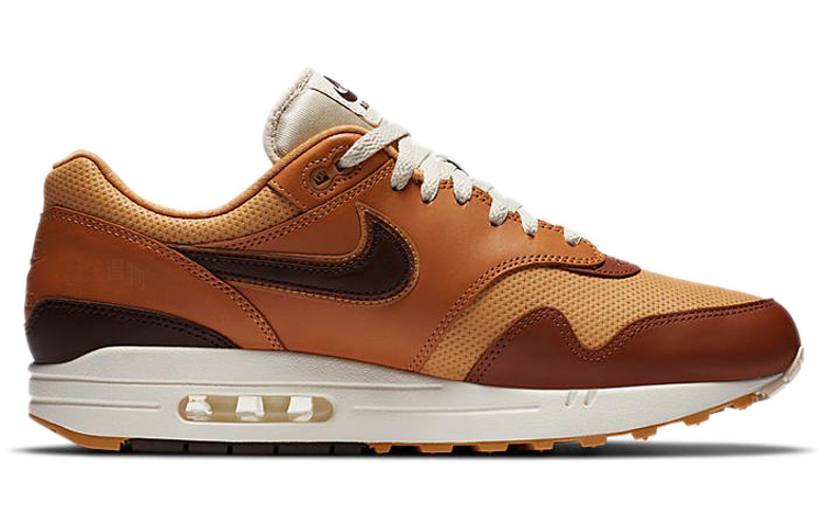 Кроссовки Nike Air Max 1 (коричнево-белые) — Коричневыйбелый — фото 2