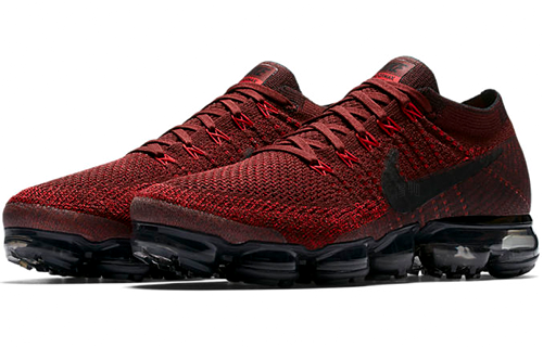 Мужские кроссовки Nike AIR VAPORMAX (черно-красные) — фото 2