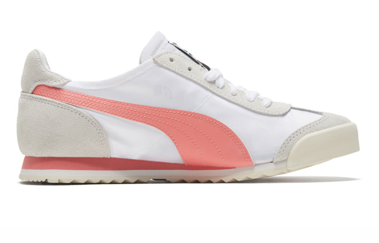 Кроссовки PUMA Roma OG (бело-розовые) — Белыйрозовый — фото 2