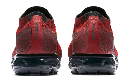 Мужские кроссовки Nike AIR VAPORMAX (черно-красные) — фото 4