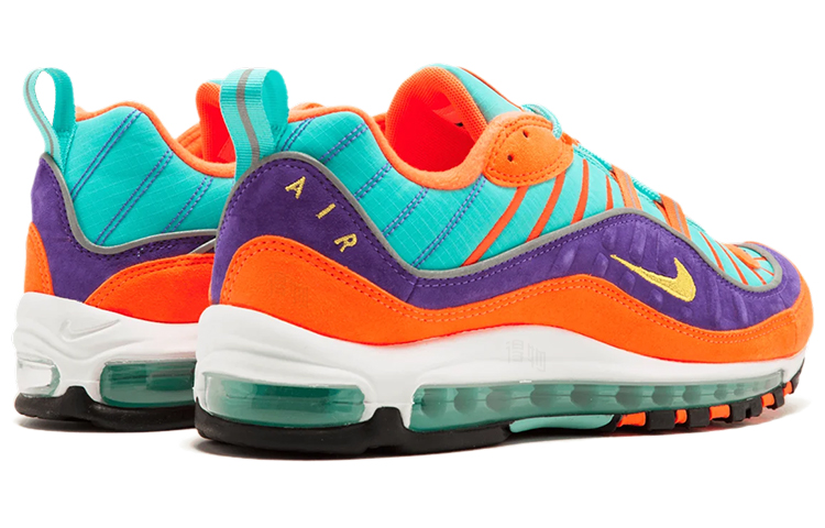 Кроссовки Nike Air Max 98 OG (оранжево-зеленые) — фото 4