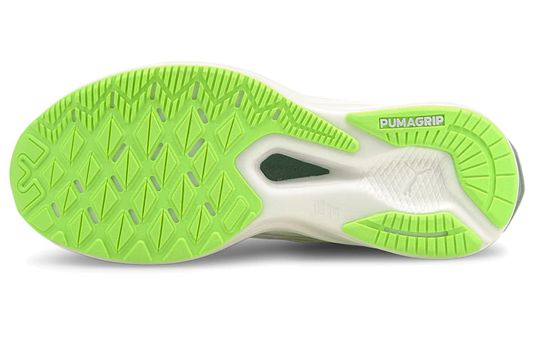 Женские кроссовки PUMA Deviate NITRO Spectra (бело-зеленые) — фото 5