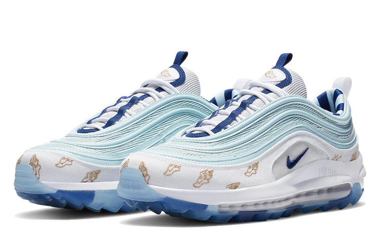 Кроссовки Nike Air Max 97 (бело-голубые) — фото 3