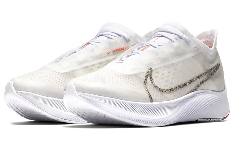 Женские кроссовки Nike Zoom Fly 3 (белые) — фото 3