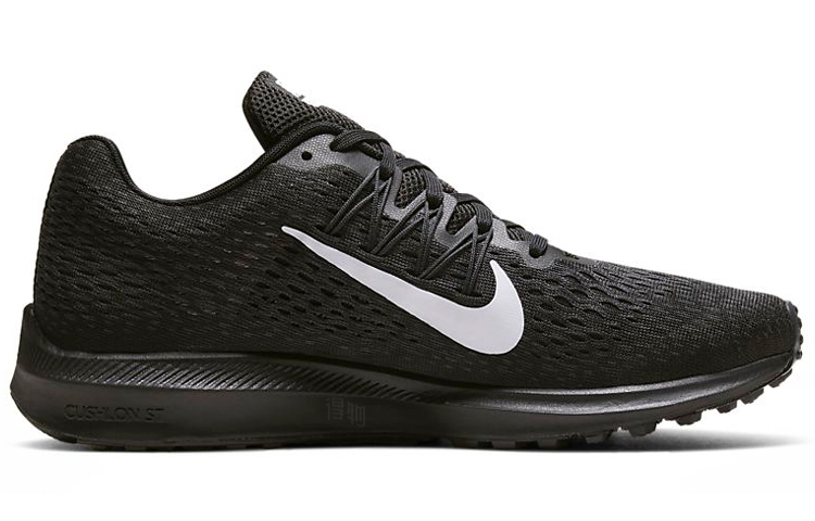 Женские кроссовки Nike Zoom Winflo 5 (черно-белые) — Чёрныйбелый — фото 2