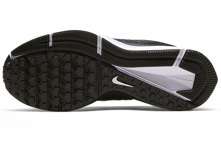 Женские кроссовки Nike Zoom Winflo 5 (черно-белые) — Чёрныйбелый — фото 6