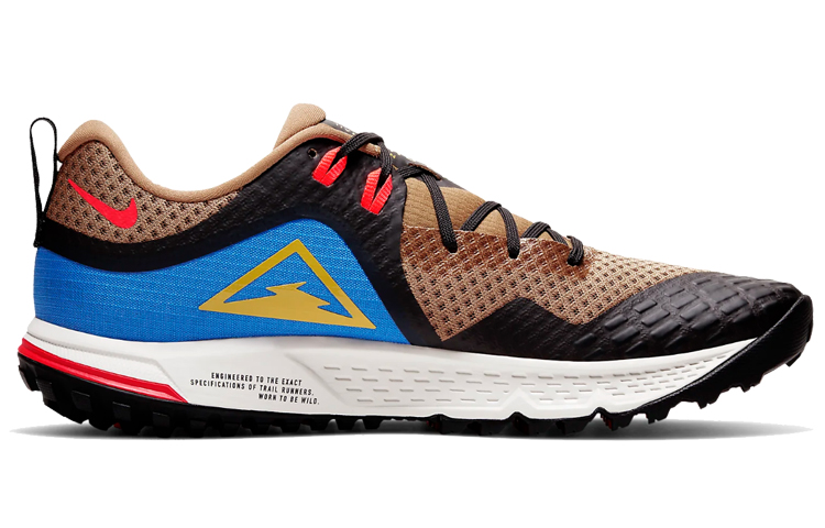 Мужские кроссовки Nike Air Zoom Wildhorse 5 (желто-синие) — фото 2