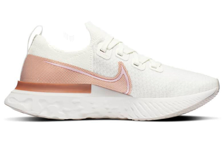 Женские кроссовки Nike React Infinity Run Flyknit 1 (бело-бронзовые) — 白铜 — фото 2