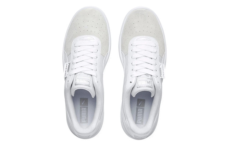 Женские кроссовки PUMA California Monochrome (бело-серые) — фото 3