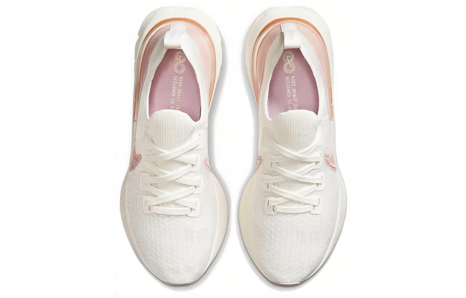 Женские кроссовки Nike React Infinity Run Flyknit 1 (бело-бронзовые) — 白铜 — фото 4