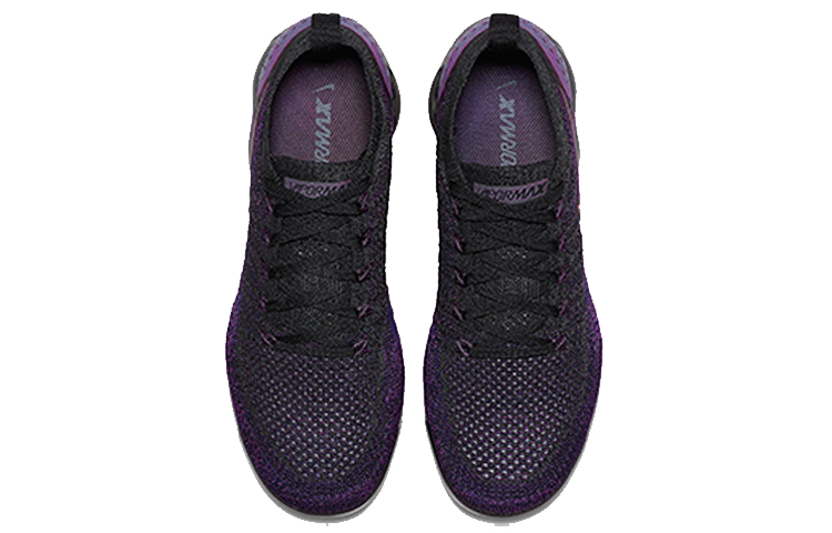 Мужские кроссовки Nike VaporMax Flyknit 2 (черный / фиолетовый) — Чёрный / фиолетовый — фото 4