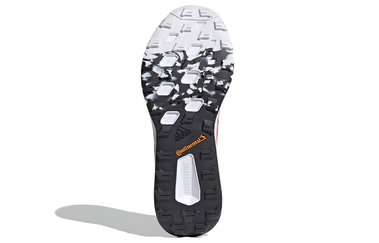 Мужские кроссовки adidas Terrex Two Parley Trail Running (бело-розово-черные) — Белый / розовый / чёрный — фото 6