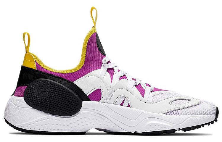 Универсальные кроссовки Nike Air Huarache OG E.D.G.E TXT (бело-фиолетово-желтые) — Белый / фиолетовый / жёлтый — фото 2