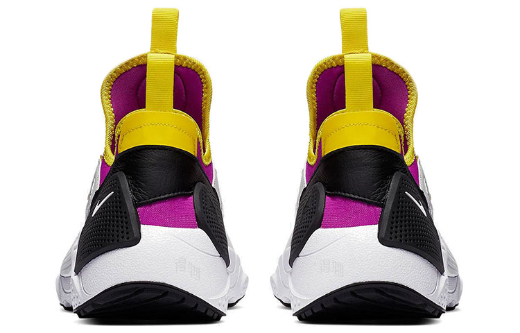 Универсальные кроссовки Nike Air Huarache OG E.D.G.E TXT (бело-фиолетово-желтые) — Белый / фиолетовый / жёлтый — фото 4