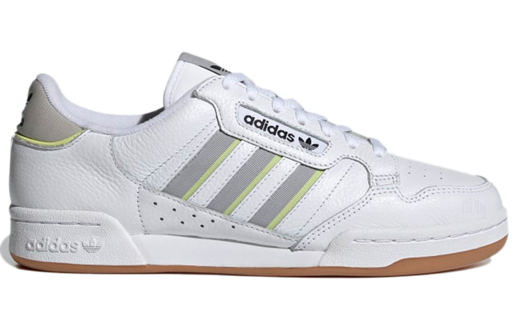 Мужские кеды adidas Continental 80 Stripes (серебристо-серые) — фото 2