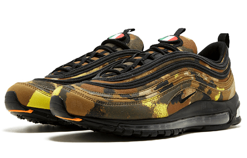 Унисекс кроссовки Nike Air Max 97 Premium (металлическо-зеленый) — 迷彩 — фото 3