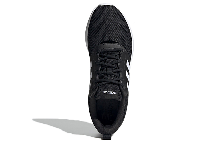 Женские кроссовки adidas neo Qt Racer 2.0 (черно-белые) — Чёрный / белый — фото 5