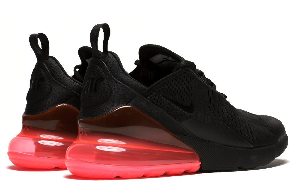 Мужские кроссовки Nike Air Max 270 (черно-розовые) — Чёрный / красный — фото 3