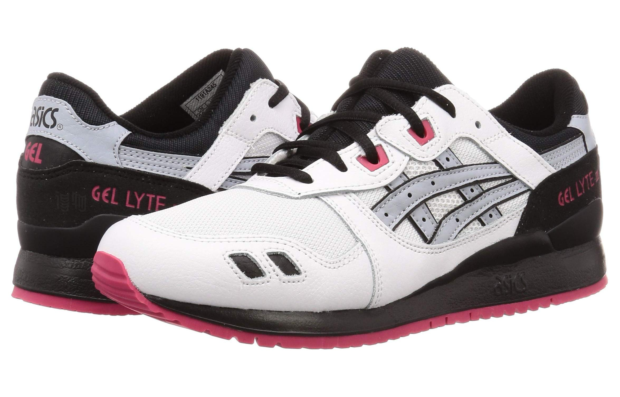Кроссовки ASICS Gel-Lyte 3 (черно-белые) — фото 3