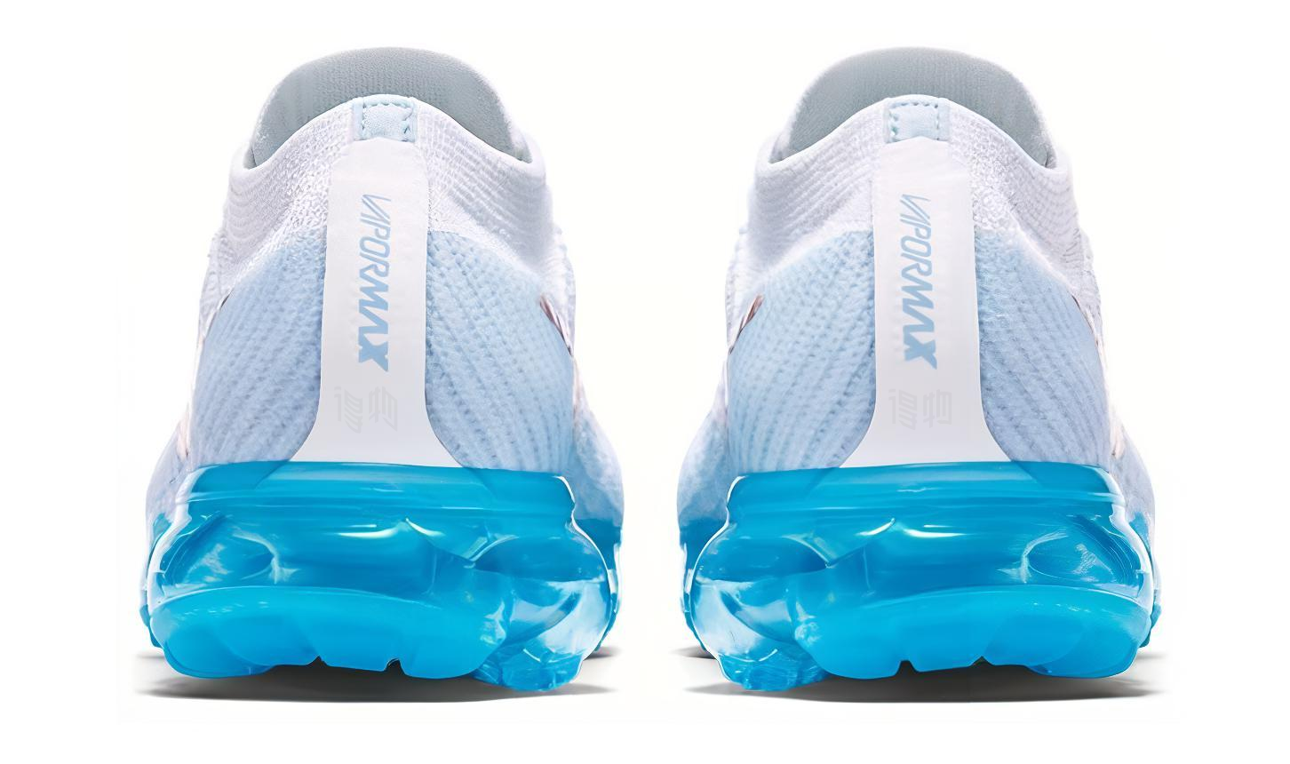 Женские кроссовки Nike AIR VAPORMAX Explorer Light (бело-синие) — фото 3
