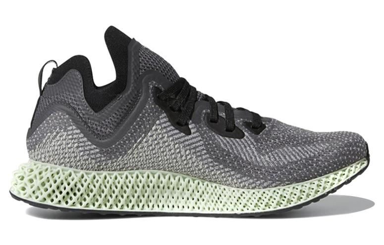 Мужские кроссовки adidas Alphaedge 4D (серо-зеленые) — Чёрный / серый / зелёный — фото 2