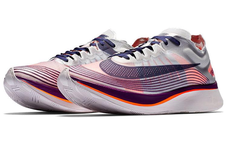 Кеды Nike Zoom Fly 1 (пурпурно-оранжевые) — фото 3