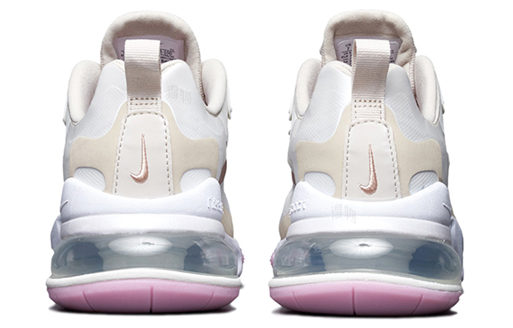Женские кроссовки Nike Air Max 270 (бежево-розовые) — фото 5