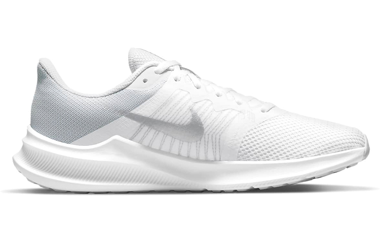 Женские кроссовки Nike Downshifter 11 (бело-серые) — фото 2
