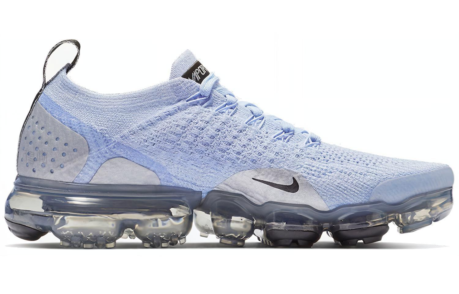 Женские кроссовки Nike VaporMax Flyknit 2 (голубые) — фото 2