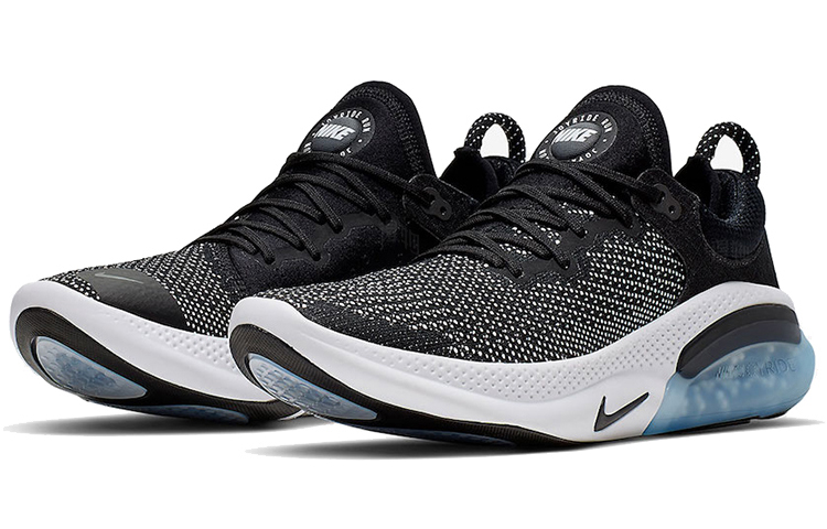 Мужские кроссовки Nike Joyride Run 1 Flyknit (черно-белые) — Чёрный / белый — фото 3