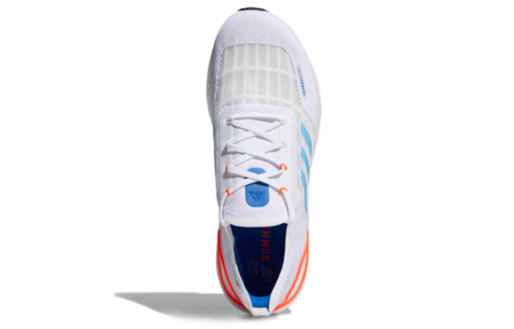 Кроссовки adidas ULT Boost (бело-сине-красные) — 亮白/荣蓝/红荧光 — фото 5