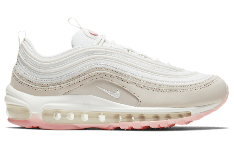 Женские кроссовки Nike Air Max 97 (бежево-розово-белые) — Бежевыйрозовыйбелый — фото 2