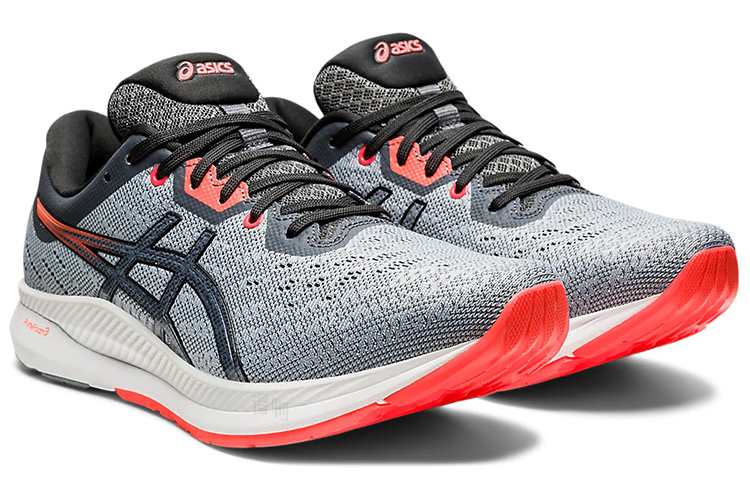 Мужские кроссовки ASICS EvoRide 1 (серо-оранжевые) — фото 3