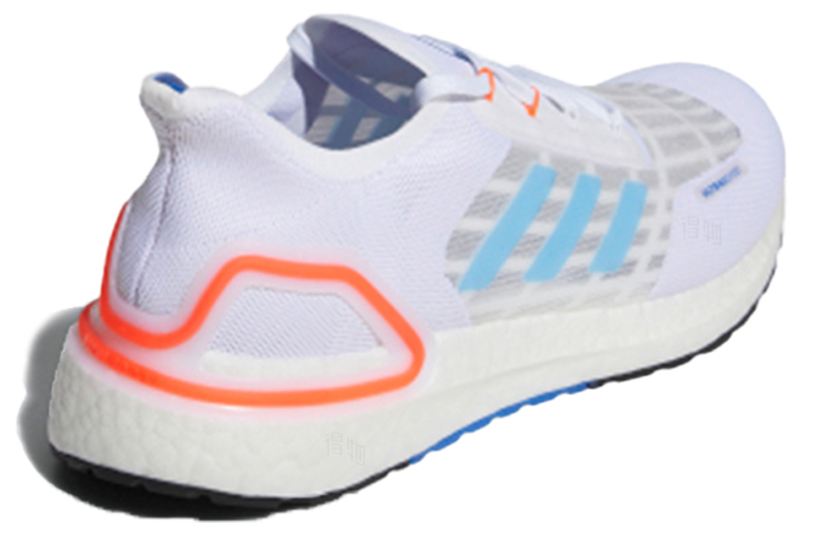 Кроссовки adidas ULT Boost (бело-сине-красные) — 亮白/荣蓝/红荧光 — фото 4