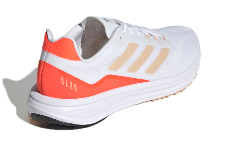 Женские кроссовки adidas Sl20.2 (белый / оранжевый) — фото 4