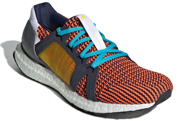 Женские кроссовки adidas ULT UltraBoost (оранжево-синие) — Оранжевый / синий — фото 3