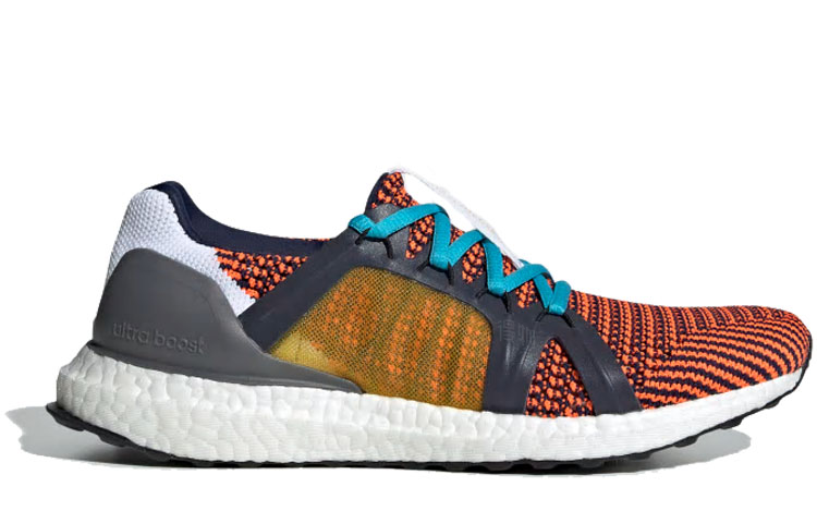 Женские кроссовки adidas ULT UltraBoost (оранжево-синие) — Оранжевый / синий — фото 2