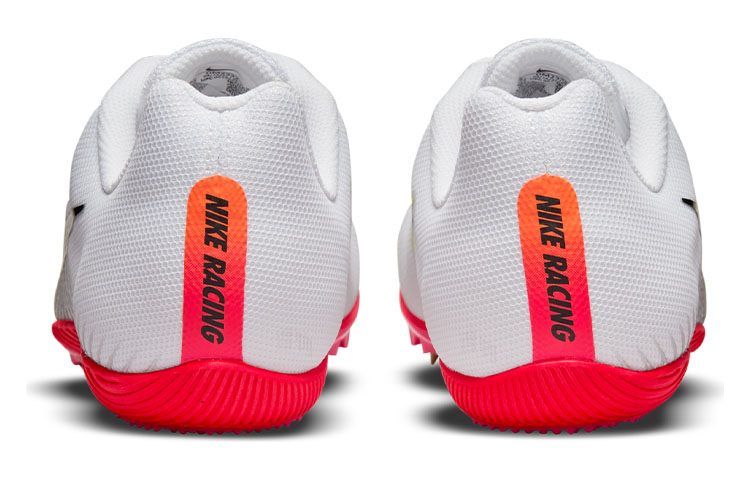 Кроссовки Nike Zoom Rival M 9 (белые с черным и розовым) — Белый / чёрный / розовый — фото 5
