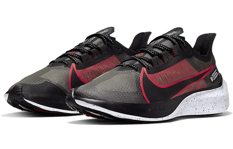 Мужские кроссовки Nike Zoom Gravity 1 (черно-красные) — фото 3
