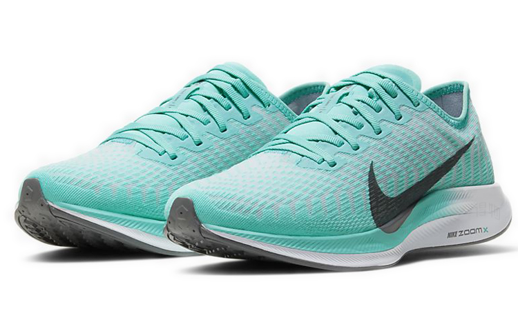 Женские кроссовки Nike Pegasus turbo 2 (зеленые) — Зелёный / чёрный — фото 3