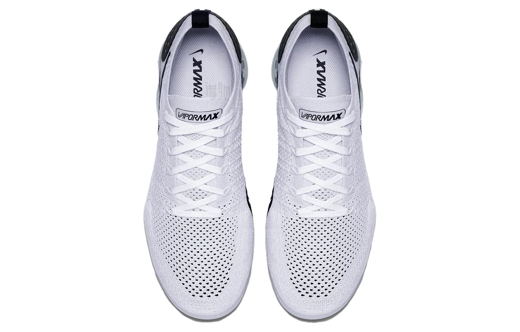 Мужские кроссовки Nike VaporMax Flyknit 2 Air VaporMax (черный / белый) — Чёрный / белый — фото 3