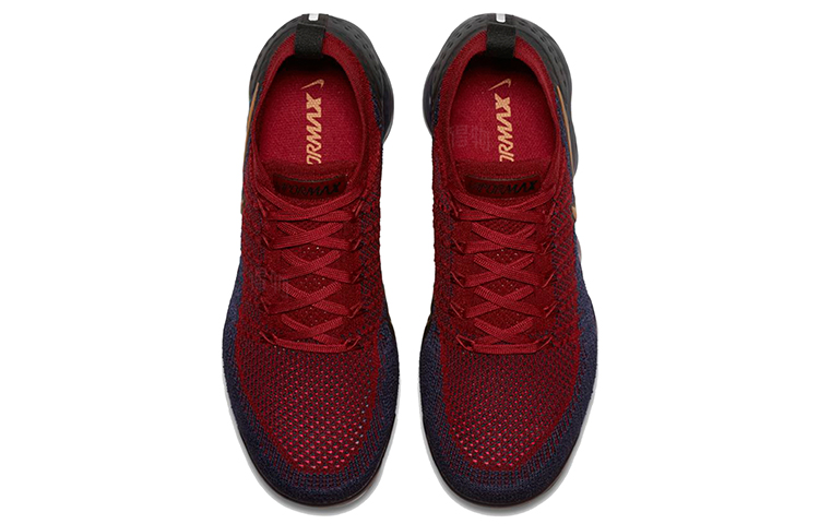 Кроссовки Nike VaporMax Flyknit 2 Air (красный / черный) — Красный / чёрный — фото 4