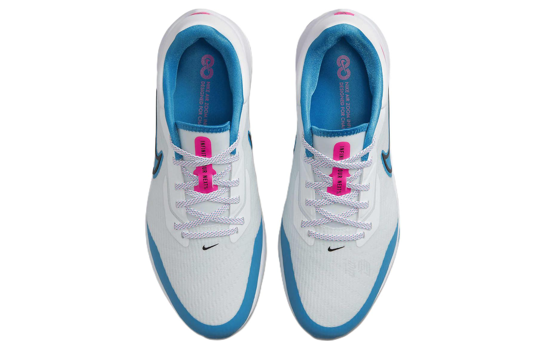 Кроссовки Nike Air Zoom Infinity Tour NEXT% W (бело-сине-красные) — Белый / синий / красный — фото 4