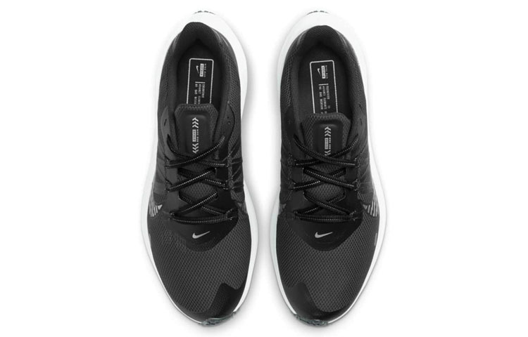 Мужские кроссовки Nike Zoom Winflo 7 (черные) — 黑/暗烟灰/白金色/金属灰 — фото 4