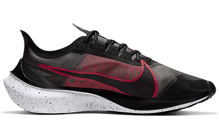 Мужские кроссовки Nike Zoom Gravity 1 (черно-красные) — фото 2