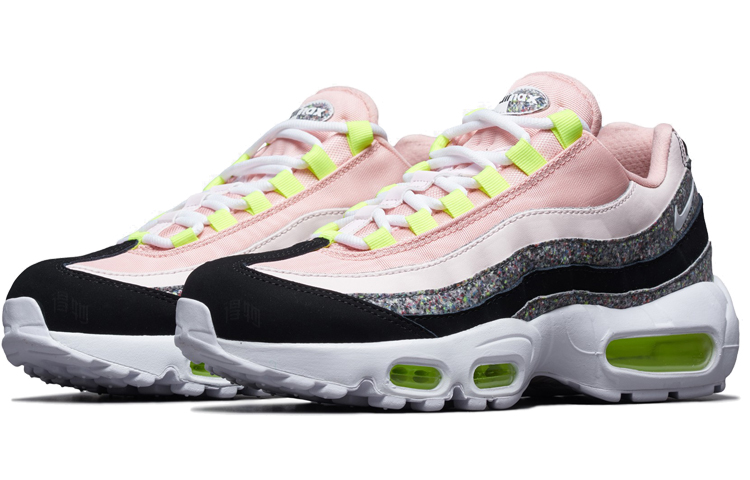 Женские кроссовки Nike Air Max 95 (черно-розовые) — фото 3