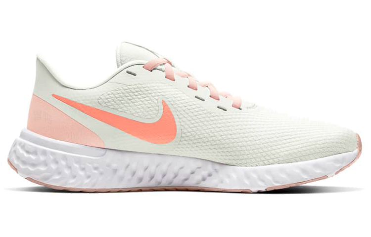 Женские кроссовки Nike REVOLUTION 5 (мятно-розовые) — 淡绿/粉 — фото 2