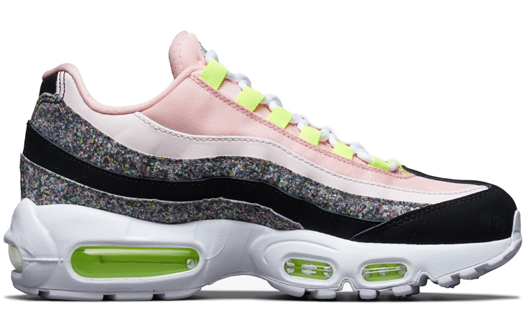 Женские кроссовки Nike Air Max 95 (черно-розовые) — фото 2