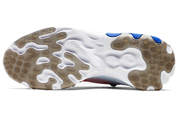 Мужские кроссовки Nike React EXP (красно-зелено-синие) — 大学红/墨绿/天蓝/亮黄 — фото 5