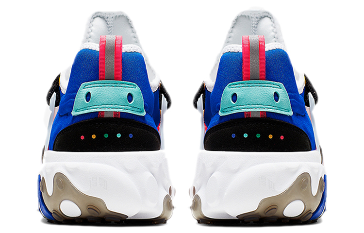 Мужские кроссовки Nike React EXP (красно-зелено-синие) — 大学红/墨绿/天蓝/亮黄 — фото 4